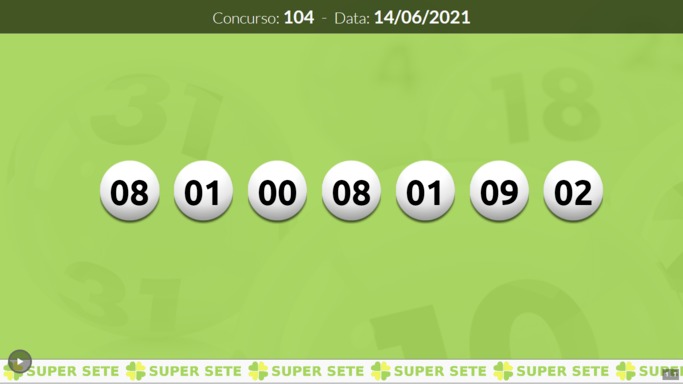 Tela de resultados - Supersete